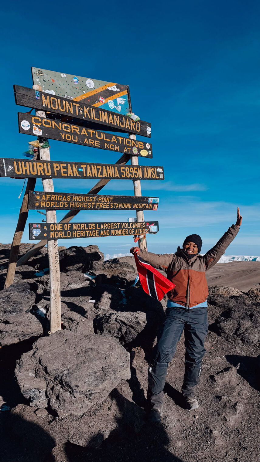 ariele belgrave at mount kilimanjaro summit