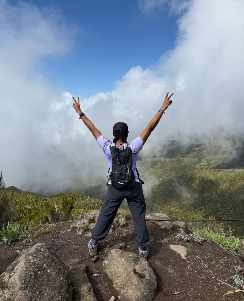 standing at shira plateau on kilimanjaro