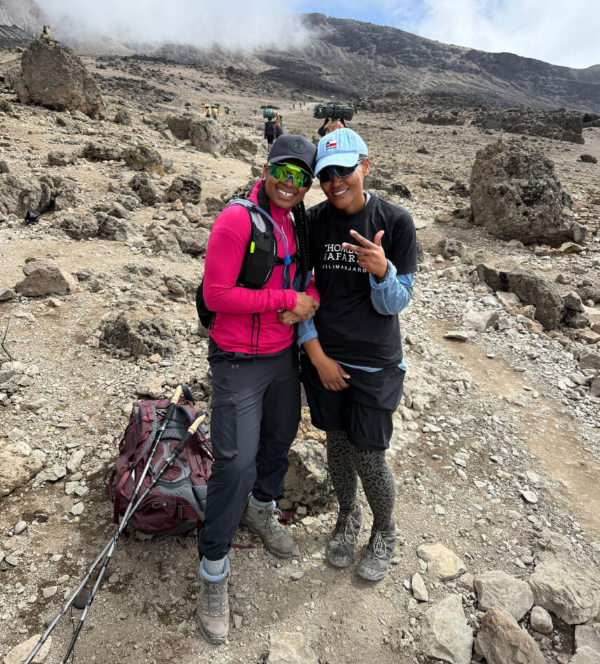 female kilimanjaro porter with thomson treks