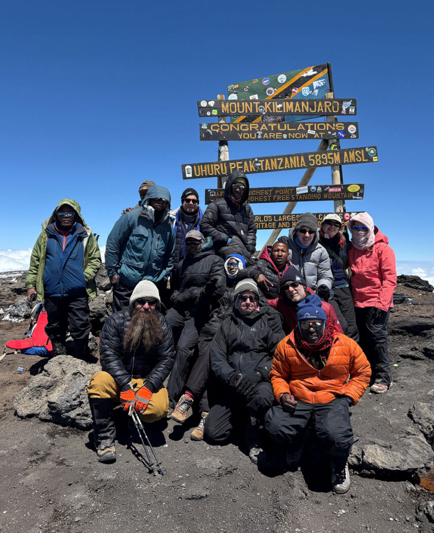 thomson treks group at summit of mount kilimanjaro