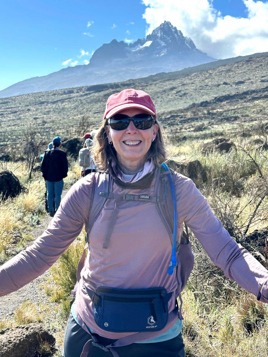 thomson trekker susan on kilimanjaro grand traverse route
