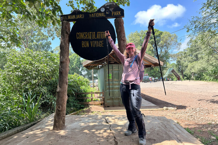 susan after summiting mount kilimanjaro