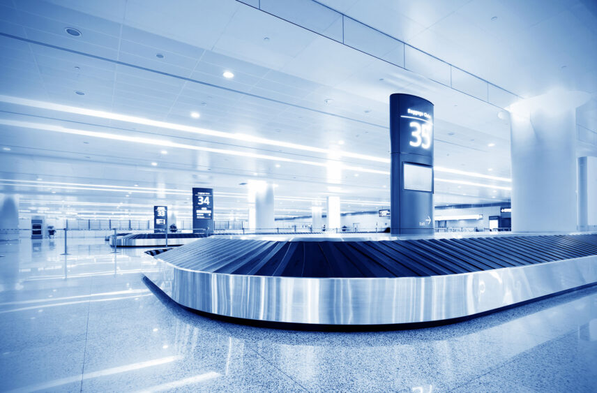 airport baggage claim without luggage